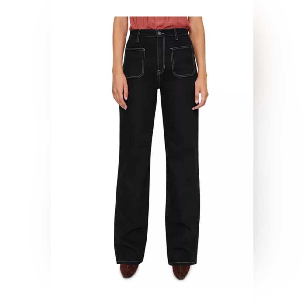 Reformation Alyssa High Rise Wide Leg Long Jeans, Size 32 - Picture 6 of 13